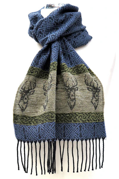 Handmade Scottish Scarf | Wool & Chenille Blend