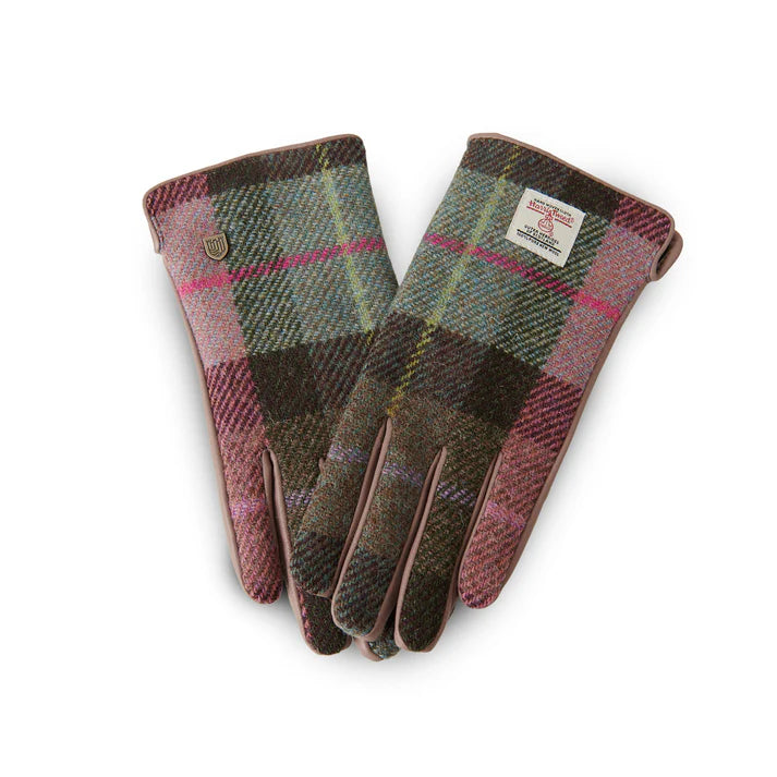 Ladies Harris Tweed Gloves Black Watch S