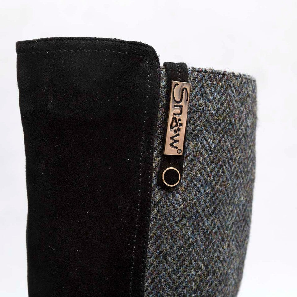 Women's Harris Tweed Boots in Brown | Scotland House, Ltd.