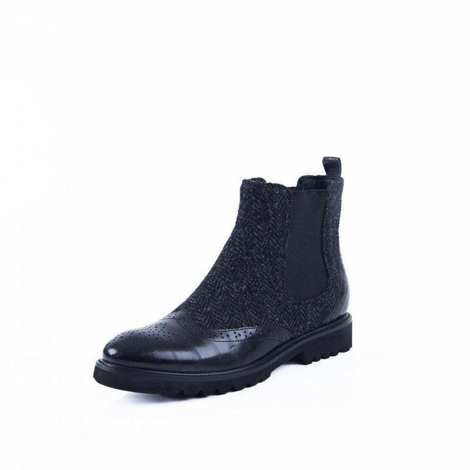 Harris Tweed & Sheepskin Chelsea Boots | Scotland House, Ltd.