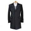 Wool & Cashmere Blend Slim Fit 3/4 Overcoat [2 Colors]