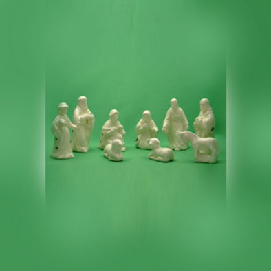 Ceramic Nativity Set | 9 Pieces