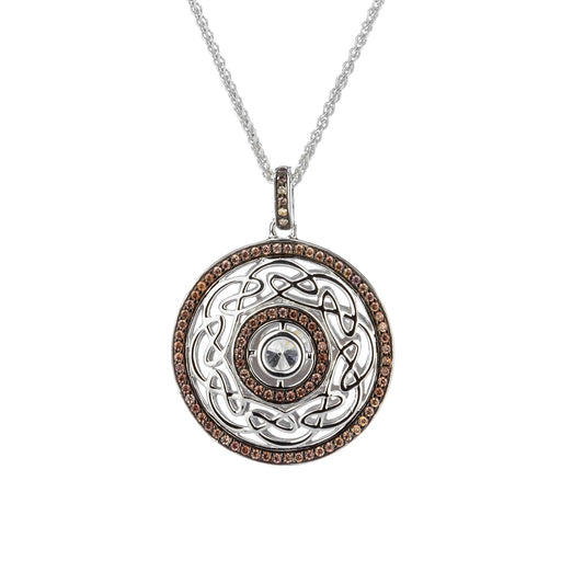Night & Day Reversible Eternity Knot Pendant