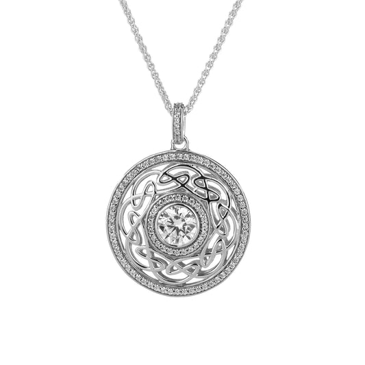 Night & Day Reversible Eternity Knot Pendant