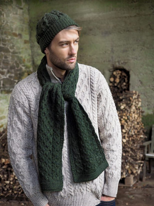 Aran Honeycomb Knit Scarf | Unisex [4 Colors]