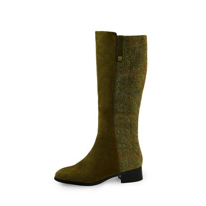 Roxburgh Harris Tweed & Sheepskin Boots [3 Colors]