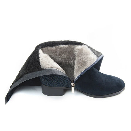 Roxburgh Harris Tweed & Sheepskin Boots [3 Colors]