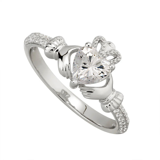 Claddagh Ring w/ CZ