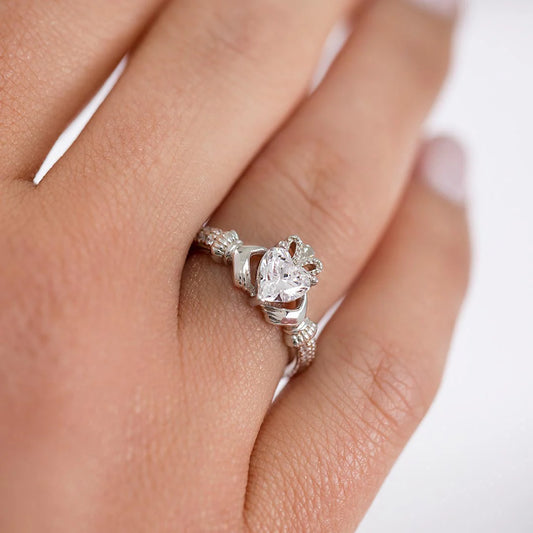 Claddagh Ring w/ CZ