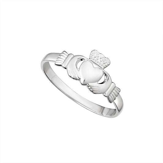 Women's Silver Light Claddagh Ring