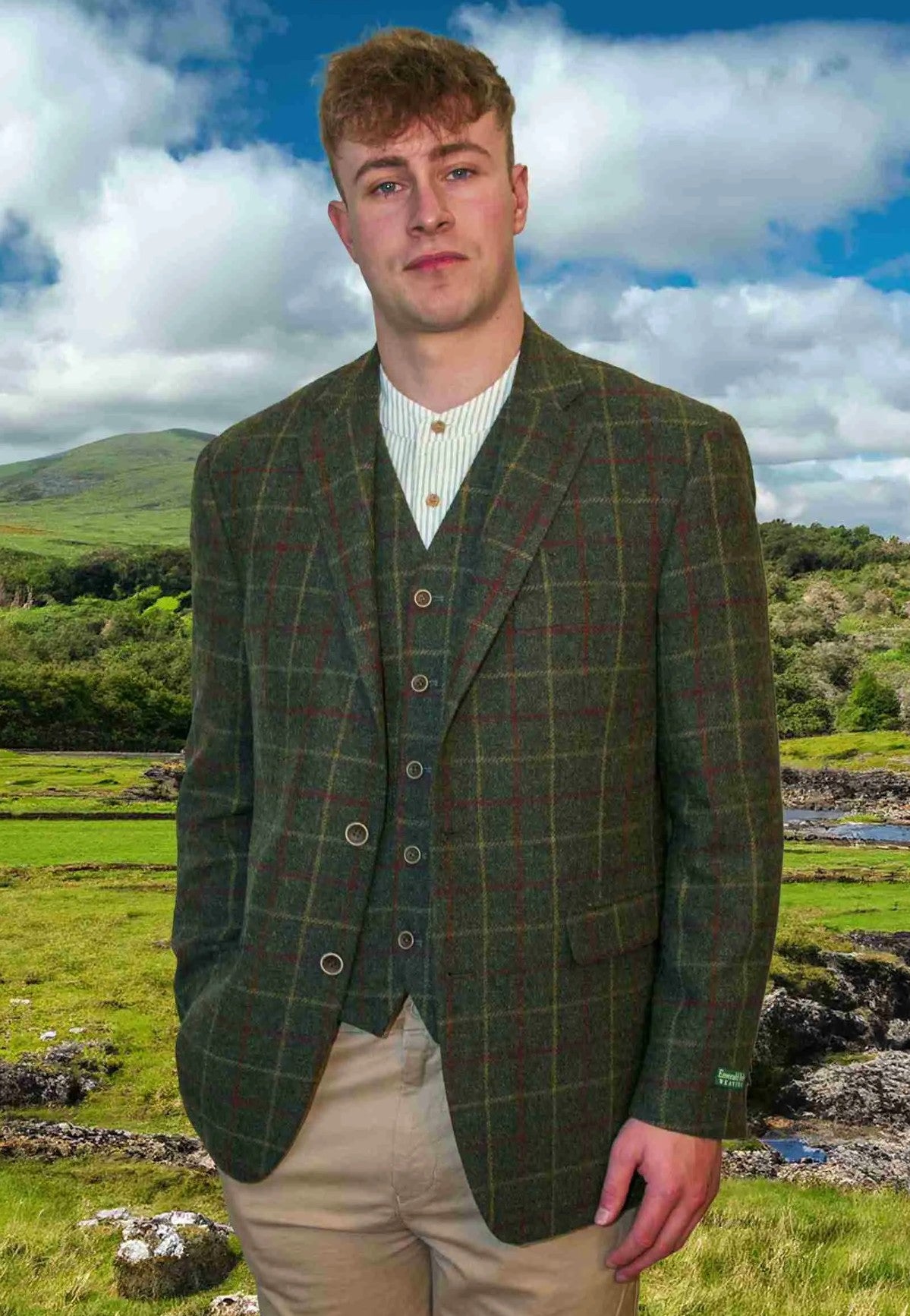 Herringbone Wool Blend Tweed Jacket [7 Colors] – Scotland