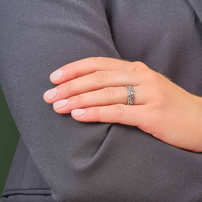 Women's Silver Trinity Knot Band