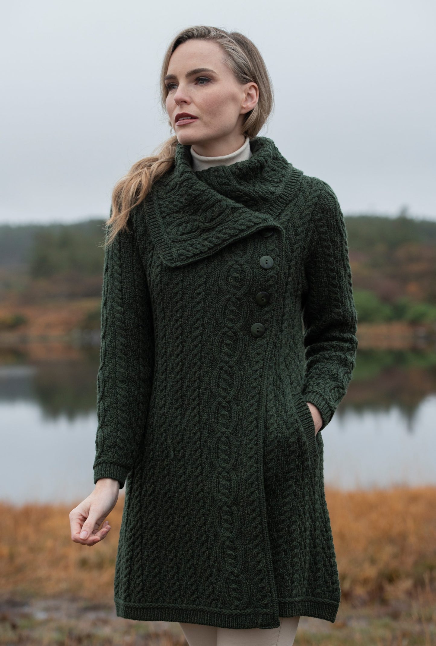 Aran Button Cardigan Coat | NEW Color [4 Colors]