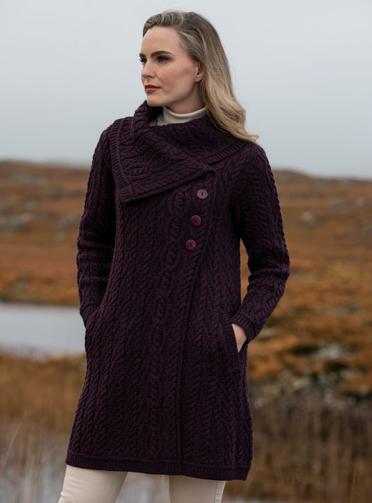 Aran Button Cardigan Coat | NEW Color [4 Colors]