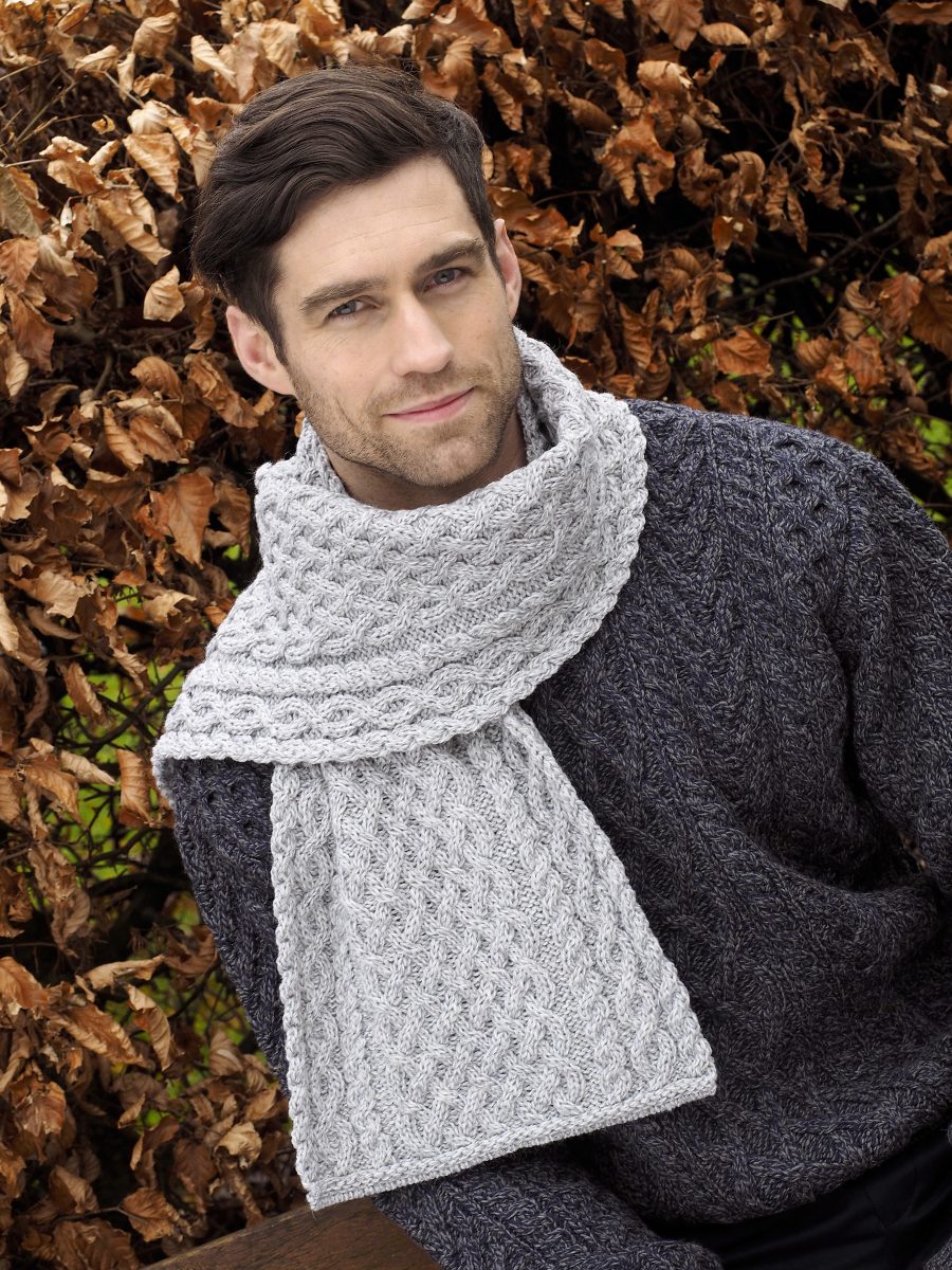 Aran Trellis Knit Scarf | Unisex [3 Colors]