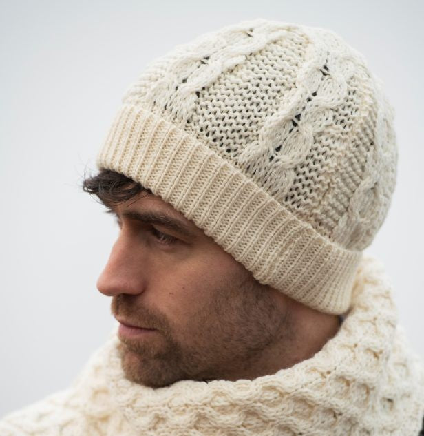 Aran Honeycomb Knit Beanie | Unisex [4 Colors]