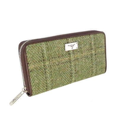 Harris Tweed Long Zip Wallet [7 Colors]