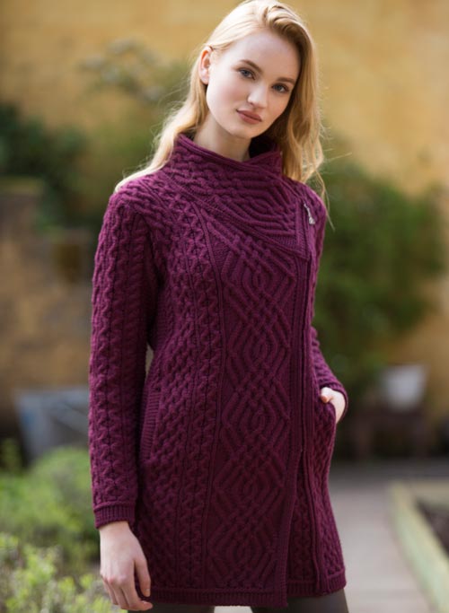 Aran Long Side-Zip Sweater [3 Colors] – Scotland House, Ltd.