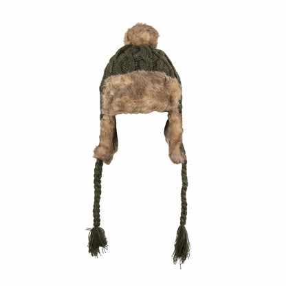 Aran Cable Trapper Hat [3 Colors]