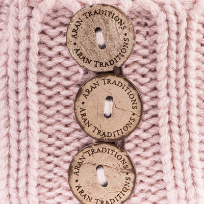 Aran Diamond Cable Button Hat [5 Colors]