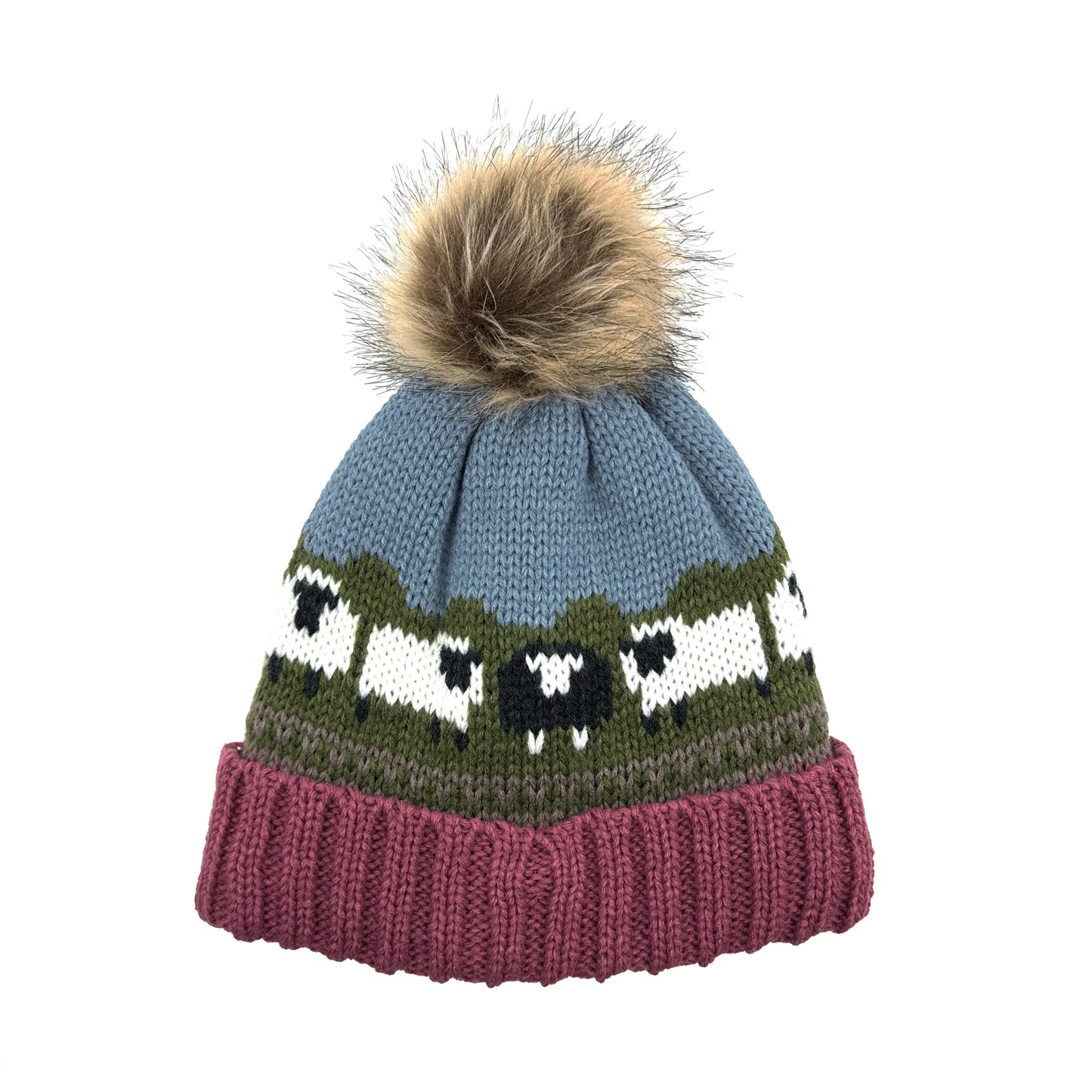 Aran Knitted Sheep Beanie [3 Colors]