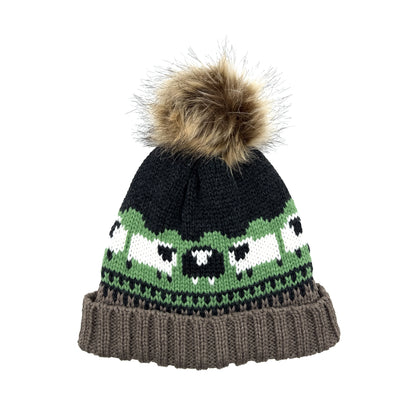 Aran Knitted Sheep Beanie [3 Colors]