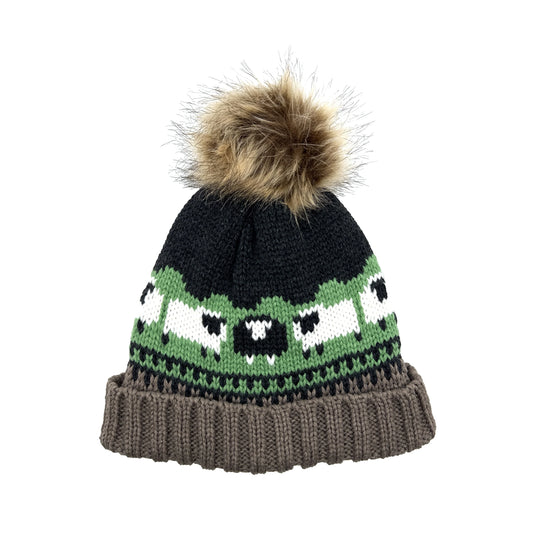 Aran Knitted Sheep Beanie [3 Colors]