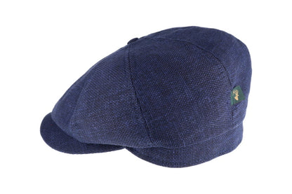 8-Panel Linen Driving Cap