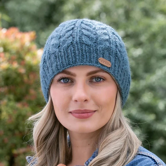 Aran Cable Knit Pull On Beanie [4 Colors]