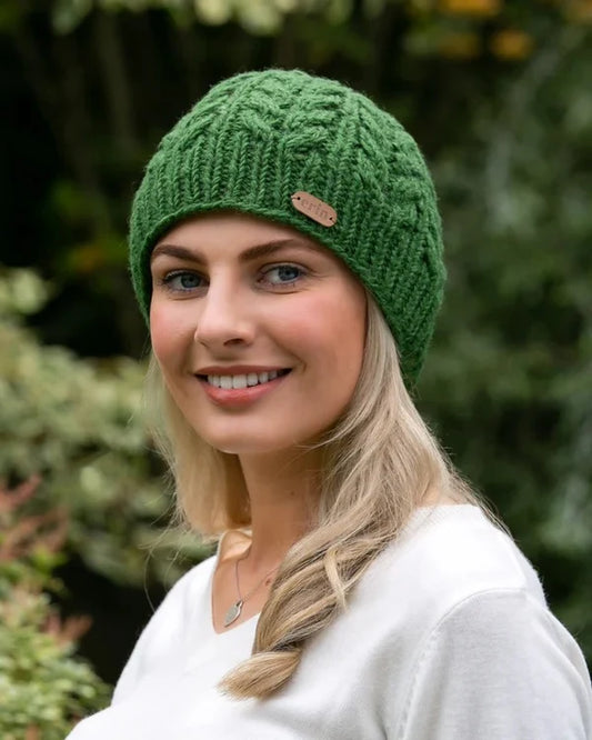 Aran Cable Knit Pull On Beanie [4 Colors]