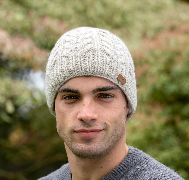 Aran Cable Knit Pull On Beanie [4 Colors]