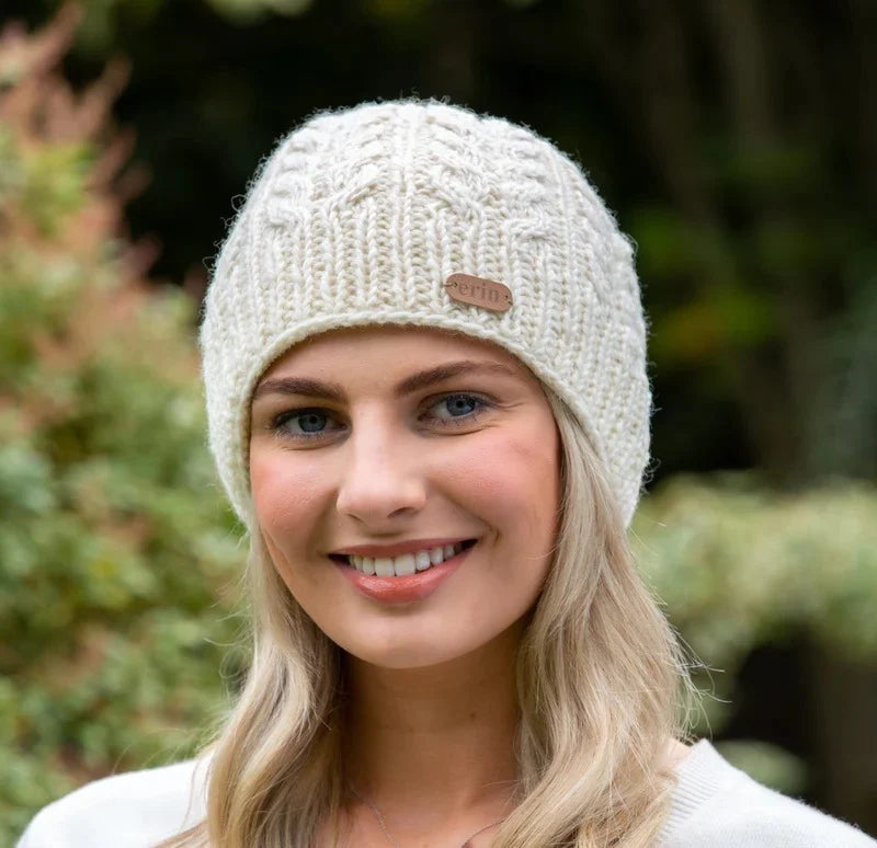 Aran Cable Knit Pull On Beanie [4 Colors]