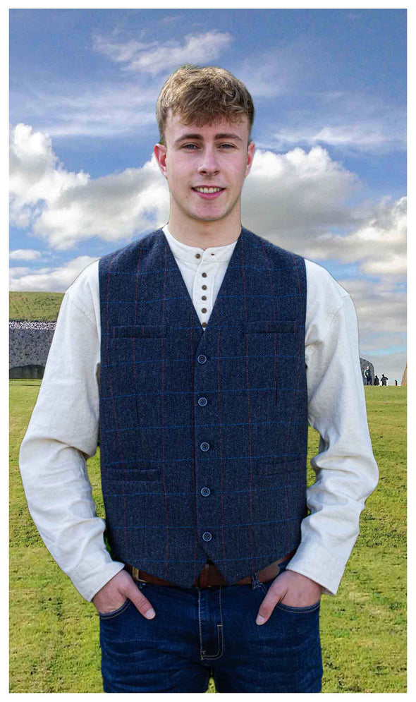 Herringbone Wool Blend Tweed Vest [6 Colors]