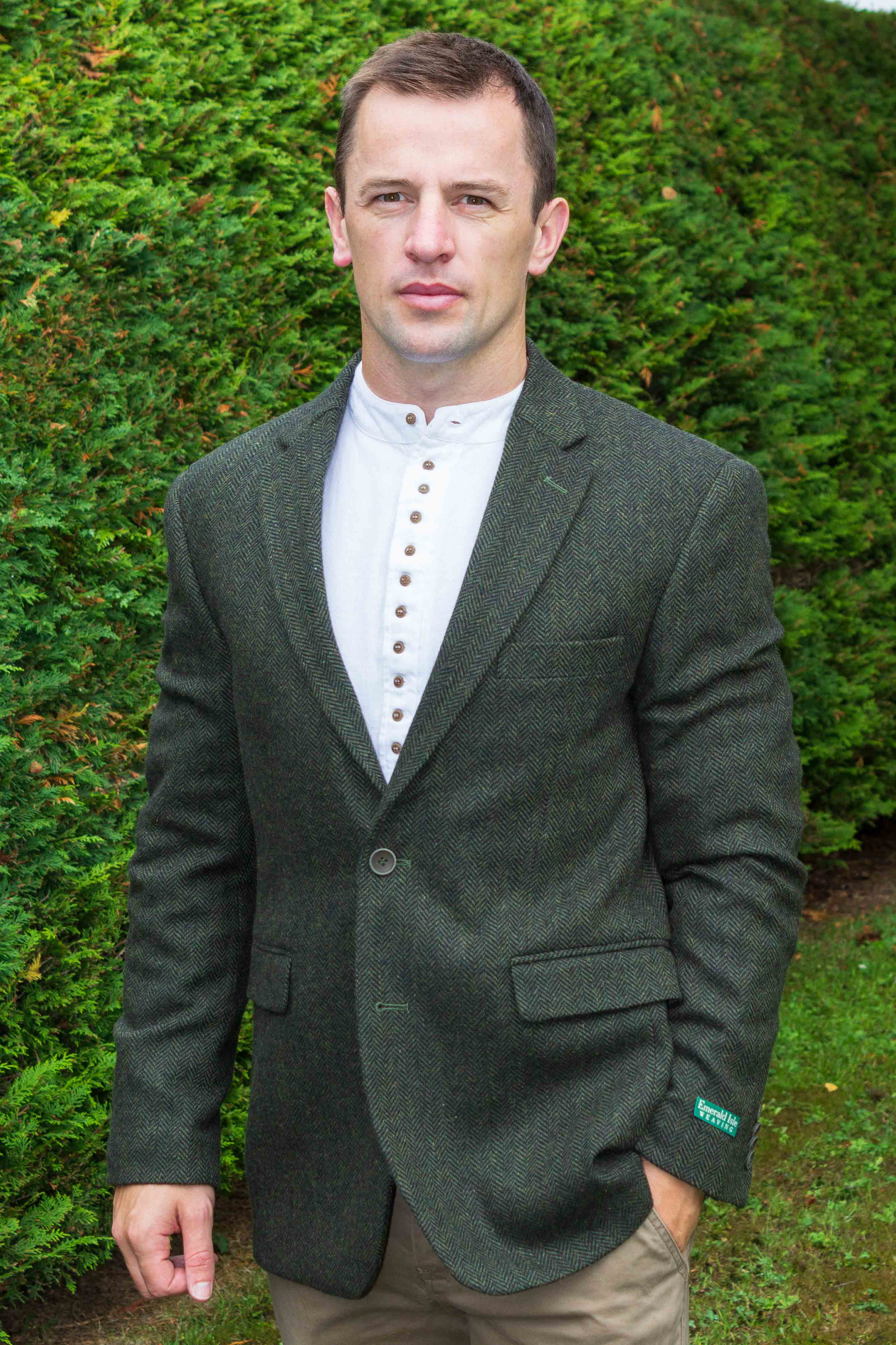 【自宅試着のみ】Wool-Blend Fancy Tweed Jacket P00753872.jpg