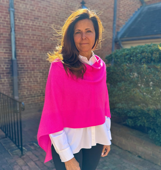 Cashmere Poncho and Dress Topper (13 Colors]