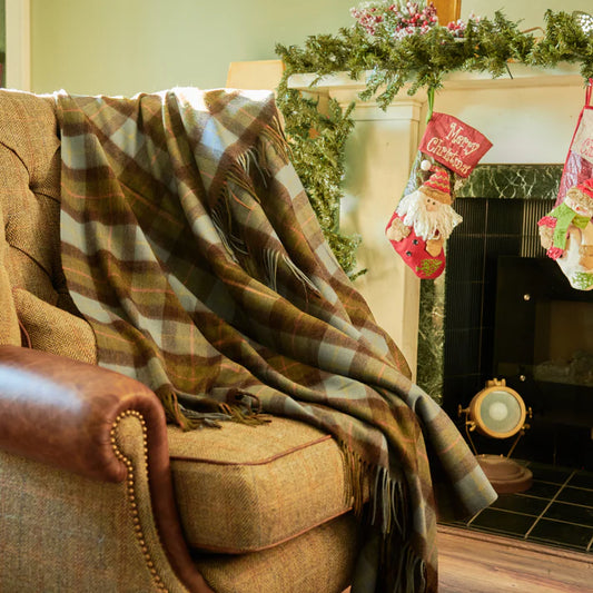 Lambswool Tartan Blanket [3 Colors]