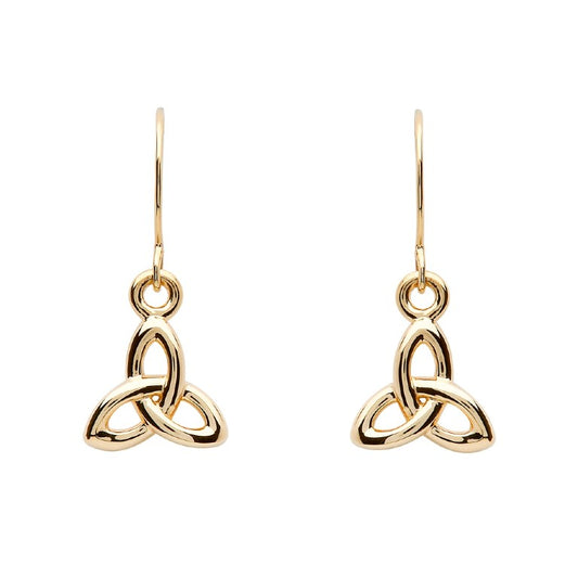 Gold Trinity Knot Earrings