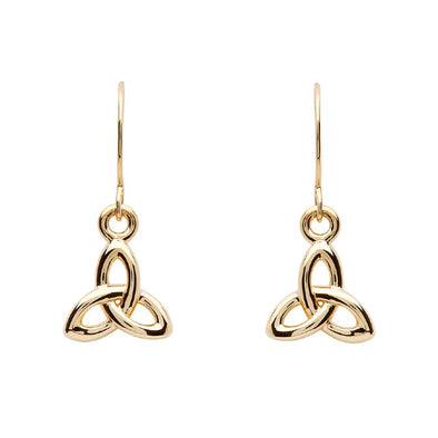 Gold Trinity Knot Earrings