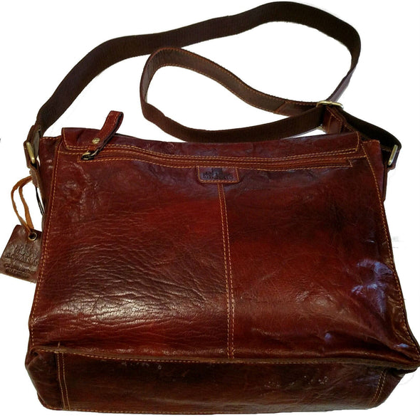 Unisex Leather Messenger Bag — [ 2 Colors ] — Scotland House, Ltd.