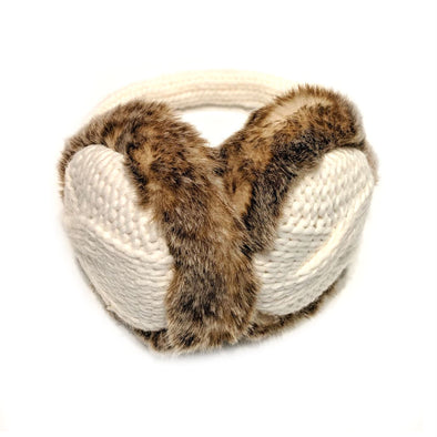 Ear Muffs with Faux Fur [ 2 Colors ]