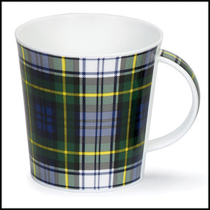 Cairngorm bone china mug in Gordon Dress modern tartan