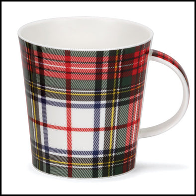 Cairngorm bone china mug in Stewart Dress modern tartan