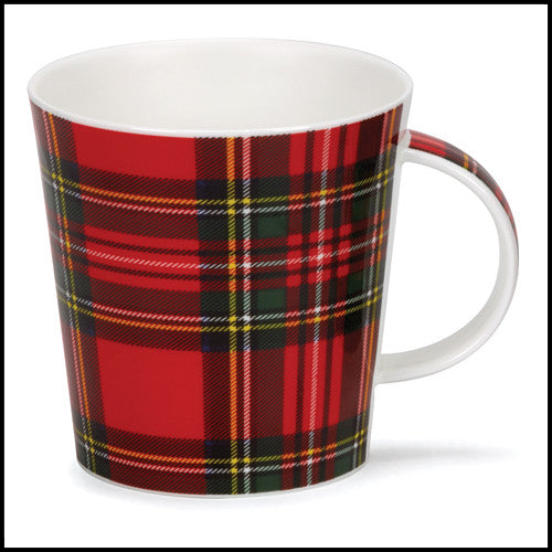 Cairngorm bone china mug in Royal Stewart modern tartan