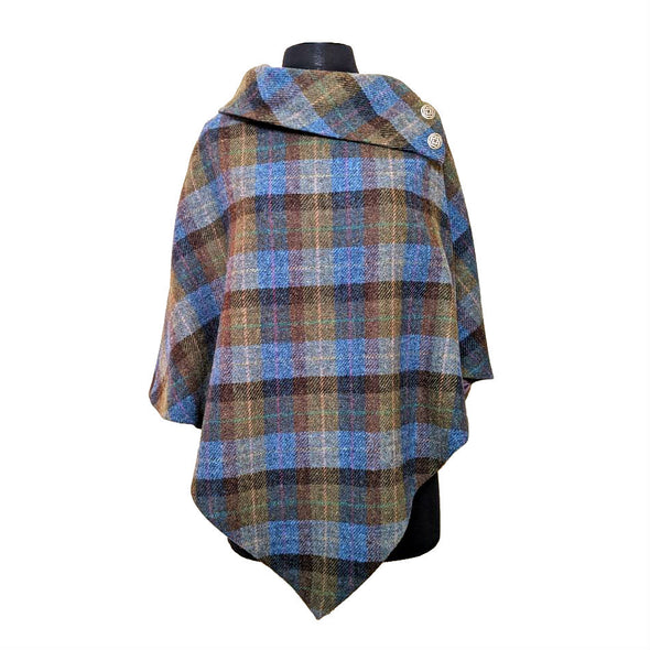Harris Tweed Poncho from Peter James of England [ 8 Colors ]