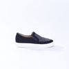 black & grey herringbone Harris Tweed trainer shoes for women
