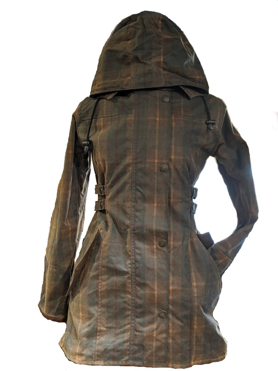 Ladies Hooded Canvas Jacket Waxed Canvas Ladies Canvas Jacket