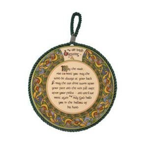 Traditional Irish Blessing Wall Plaque / Pot Stand