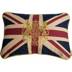 Pillow | Union Jack & Royal Crest Couch Cushion