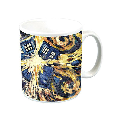 Doctor Who Mug | Exploding Tardis in Van Gogh Style