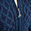 Plated Aran Zip Cardigan Coat [2 Colors]